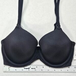 Auden Black Lightly Lined Full Coverage‎ Nursing T Shirt Bra 32D